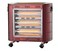 Quartz Room Heater with 5 Heating Elements - 2400W Power, Adjustable Heat Control, Safety Grill, and Caster Wheels for Easy Mobility