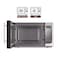 Microwave Oven with Grill 25L   Digital Display, Mirror Finish Glass Door   10 Power Levels, 8 Cooking Functions   900W Countertop Microwave for Reheating, Grilling &amp; Baking