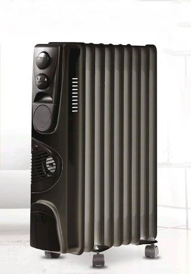 Dealio Energy-Efficient Oil Heater   Portable Electric Radiator with 3 Heat Settings & Adjustable Thermostat   Quiet Operation, Overheat Protection   Perfect Heating Solution for Home & Office