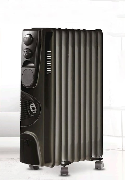 Energy-Efficient Oil Heater   Portable Electric Radiator with 3 Heat Settings &amp; Adjustable Thermostat   Quiet Operation, Overheat Protection   Perfect Heating Solution for Home &amp; Office