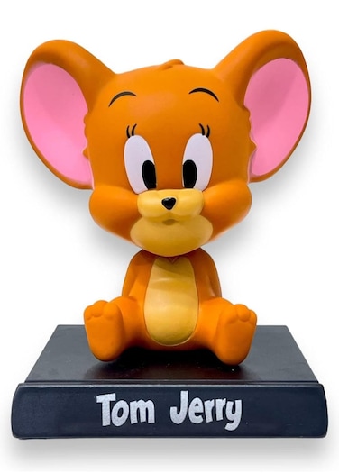 Jerry Mouse Action Figure Limited Edition Super Hero Bobblehead from Tom &amp; Jerry Cartoon for Car Dashboard, Office Desk &amp; Study Table