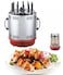 Vertical Electric Grill with 11 Skewers Fork, Rotary BBQ Grill Indoor  360 Degree,  Automatic Timing Rotating Oven Rotisserie Grill Spiral House Party