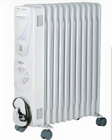 Oil Heater 9 Fins Energy-Efficient   Portable Electric Radiator with 3 Heat Settings &amp; Adjustable Thermostat   Quiet Operation, Overheat Protection   Perfect Heating Solution for Home &amp; Office