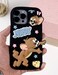 
iPhone 14/15 Pro Max Case Cover Tom and Jerry, Jerry Running Motion Spinner Design, Shockproof Protective CoverScratch-Resistant, Durable Back Cover Color Black
