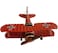 Dealio Retro Iron Handicraft Vintage Airplane Model, Metal Biplane Plane Aircraft Models for Home Decor Ornament Toy Handicraft Souvenir Red