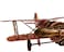 Dealio Retro Iron Handicraft Vintage Airplane Model, Metal Biplane Plane Aircraft Models for Home Decor Ornament Toy Handicraft Souvenir Red
