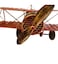 Dealio Retro Iron Handicraft Vintage Airplane Model, Metal Biplane Plane Aircraft Models for Home Decor Ornament Toy Handicraft Souvenir Red