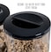 Kitchen Desk Double Head Cereal Dispenser - Food Container Black, Airtight Dry Food Storage Container with Dual Control, Perfect for Cereal, Nuts, Snacks & More