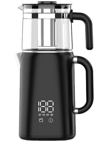 Electric Tea Maker Kettle 1.7L with 1.2L Teapot   1800W Fast Boil &amp; Keep Warm Base   Multifunctional Kettle for Tea, Coffee, and Hot Water   Portable Design