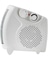 Portable Fan Heater with Overheat Protection, Adjustable Thermostat, 2 Heating Levels, Cool &amp; Warm Wind Modes, Automatic Safety Shut-Off, and Power Indicator Light for Home &amp; Office