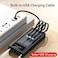 Dealio Portable  Power Bank 30000 Mah with Built in 4 Cable USB Type C, Usb, Micro USB, Lightning Cable With 22.5W Smart LED Display for iPhone,Samsung, Android Color Black
