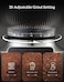 Stainless Steel Digital Burr Coffee Grinder with 30 Grind Settings, LED Control Panel, Portafilter Cradle for Espresso, Mocha, French Press, and More