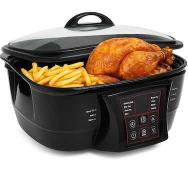 Electric Deep Fryer 5L 1500W with Viewing Window Stainless Steel 120 Minutes Timer with Adjustable Thermostatic Control  with Frying Basket Stainless Steel