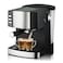 All in One Automatic Coffee Maker with 850W 1.6L, Espresso Latte Macchiato Cappuccino Maker with Water Tank, Brewing Cycle and Removable Drip Tray