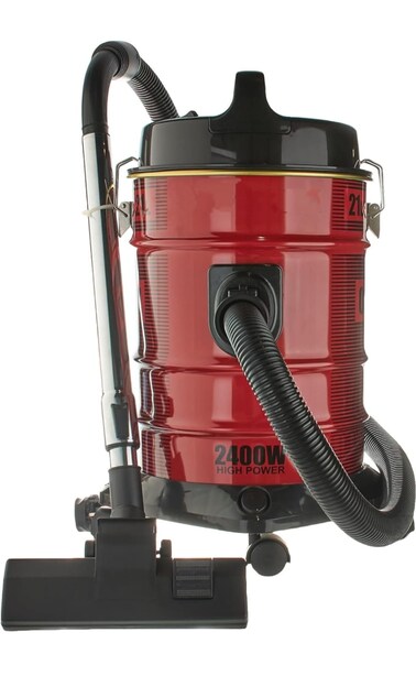 Vacuum Cleaner 2400W 21 L Color Red Drum Vacuum Cleaner Portable With Dust Full Indicator with Parking Position Air Blower Function with Adjustable Suction Power