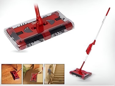 Kitchen Desk Cordless Swivel Sweeper Floor Cleaner Brush 20W - Powerful 360° Swivel Head, Lightweight & Rechargeable, Effortless Cleaning on Hardwood, Tile, and Carpet