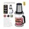 Kitchen Desk Electric Food Chopper 2L, 400W Powerful Motor, 3-Layer SOS 304 Stainless Steel Blades, 2-Speed Control – Meat, Vegetables, Fruits, Nuts, and Mayonnaise Processor, Easy One-Touch Operation