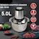 5L Stainless Steel Food Chopper &amp; Mincer Grinder Blender &ndash; 800W Heavy Duty Copper Motor, Electric Meat Grinder for Vegetables, Onions, Nuts &amp; More
