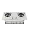 2 Burner Gas Stove &ndash; High-Efficiency Stainless Steel Cooktop with Heavy-Duty Cast Iron Burners for Home &amp; Outdoor Use