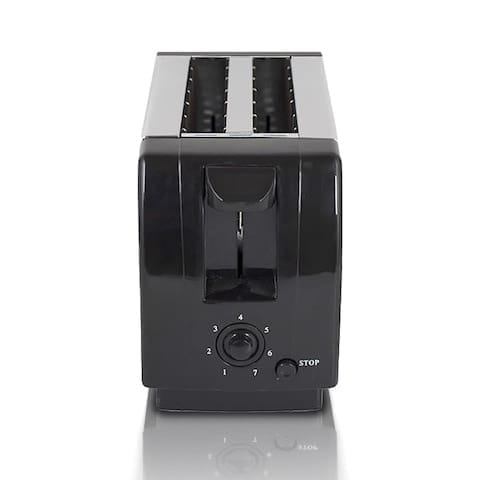 Generic 4 Slice Bread Toaster with Extra Wide Slots Stainless Steel Toaster with Dual Independent Controls, Adjustable Browning Settings & High-Lift Lever   Perfect for Toast, Bagels, and Waffles
