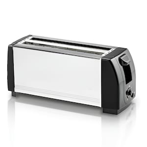 4 Slice Bread Toaster with Extra Wide Slots Stainless Steel Toaster with Dual Independent Controls, Adjustable Browning Settings & High-Lift Lever Perfect for Toast, Bagels, and Waffles