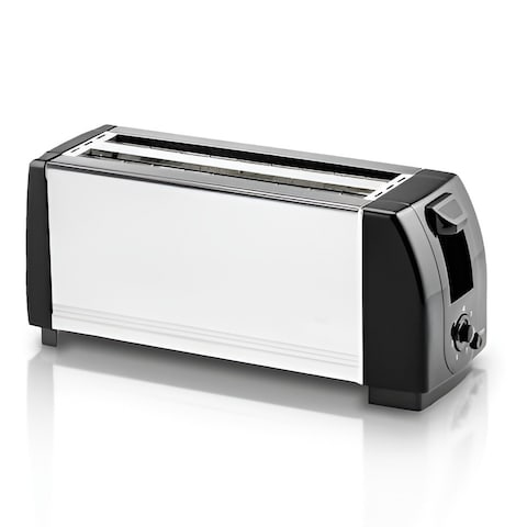 Generic 4 Slice Bread Toaster with Extra Wide Slots Stainless Steel Toaster with Dual Independent Controls, Adjustable Browning Settings & High-Lift Lever   Perfect for Toast, Bagels, and Waffles
