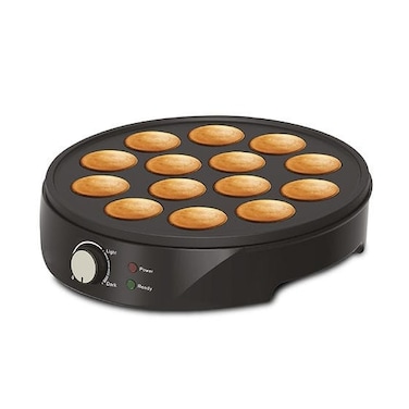 Pancake Maker With 14 Pieces Pop Maker 1000W Non-Stick Coating, Power And Ready Light Indicator, Cool Touch Housing , Perfect for Birthday and Holiday Parties