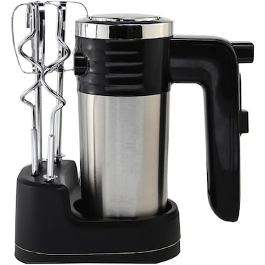 Hand Mixer Electric, 200W Full Copper Motor, 5-Speed Control, SOS 304 Stainless Steel Beaters &amp; Dough Hooks &ndash; Lightweight Handheld Mixer for Baking, Whipping, Mixing &amp; Kneading