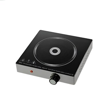 Digital Infrared Cooker Single Hot Plate Burner 2000W Infrared Cooking Hob with Adjustable Temperature, Rotating Control, and Fast Heating