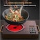 Infrared Cooker Single Hot Plate with Digital Display Temperature AdjustmentLightweight, Portable,  Gold Aluminium Design