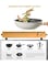 Generic Infrared Cooker Single Hot Plate with Digital Display Temperature AdjustmentLightweight, Portable,  Gold Aluminium Design