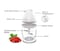 Kitchen Desk Rechargeable Food Chopper  450ml Cordless, 1200mAh Battery, Stainless Steel Blades, Durable Design, Type-C Port Electric Vegetable, Meat, Nut & Herb Grinder for Kitchen