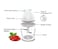 Kitchen Desk Rechargeable Food Chopper  450ml Cordless, 1200mAh Battery, Stainless Steel Blades, Durable Design, Type-C Port Electric Vegetable, Meat, Nut & Herb Grinder for Kitchen