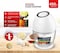 Kitchen Desk Rechargeable Food Chopper  450ml Cordless, 1200mAh Battery, Stainless Steel Blades, Durable Design, Type-C Port Electric Vegetable, Meat, Nut & Herb Grinder for Kitchen