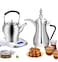 Arabic Coffee Maker with Tea Kettle Tea Maker with Digital Display Stainless Steel - 1000W, 1000mL Capacity- Dual Function for Coffee, Tea Perfect for Breakfast &amp; Tea Time