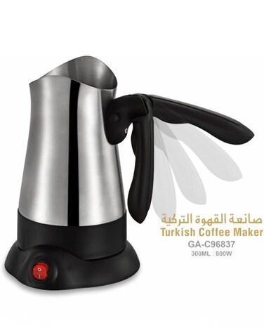 Traditional Turkish Coffee Maker - 0.8L Capacity, Durable Stainless Steel Design - Perfect for Authentic Turkish Coffee Brewing at Home