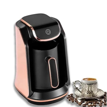 Turkish Coffee Maker &ndash; Portable, Cool-Touch Handle, Brews Coffee in Minutes Rose Gold &amp; Black Color