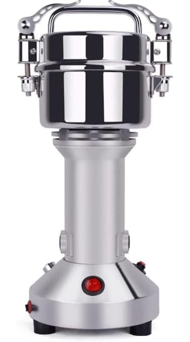 Stainless Steel Heavy Duty Spice Grinder for Herbs, Spices &amp; Grains   250ml Drum Bulge Cover for Fine Grinding   Durable &amp; Efficient Kitchen Tool