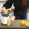 White Citrus Juicer 350ml, 60W Electric Citrus Juicer Machine, Portable &amp; Compact, Easy to Clean, Perfect for Orange, Lemon, Lime Juicing