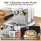 20 Bar Espresso Coffee Maker for Espresso, Cappuccino &amp; Latte   1350W, 58mm Filter, 1.8L Detachable Transparent Water Tank   Professional Home Coffee Machine
