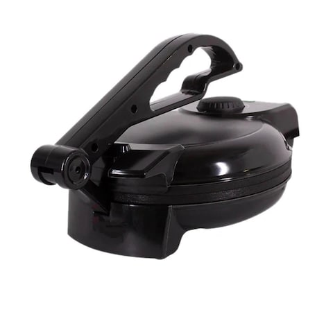 Roti Maker and Chapati Maker 500ml Capacity Black Effortless Homemade Flatbreads, Chapati, and Tortillas with Non-Stick Plate and Adjustable Temperature Control 900W