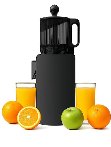Slow Juicer with 120MM Wide Feeding Chute &ndash; 70DB Quiet Cold Press Juicer for Orange, Apple, Lime &amp; Fruits &ndash; Easy to Use, Nutrient-Retaining, Durable Juice Extractor