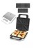 7 in 1 Sandwich &amp; Snack Maker &ndash; Samosa, Donut, Grill, Waffle, Pancake, Nut Maker   Dishwasher Safe, Non-Stick Metal Plates White