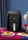 Digital Air Fryer with 8L Capacity &ndash; 1700W, LED Touch Display, 7 Cooking Programs, Glass Window View, Oil-Free Frying, Nonstick Air Fryers Basket, Dishwasher-safe, Elegant Black Design