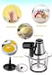 4 in 1 Electric Food Chopper &ndash; 3L Glass Bowl, 2-Speed with Safety Switch, Removable Stainless Steel Blades, Powerful Food Processor for Meat, Vegetables, Fruits, and Salad