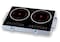 Kitchen Desk Double Infrared Electric Burner Stove High Efficiency Electric Hot Plate, 8 Power Levels, Digital Touch Control, Dual Heating Zones, Compact & Portable Cooktop for Home & Travel