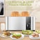 2 Slice Toaster Single Slot with Extra-Wide Space Design &ndash; Adjustable Temperature Control, Defrost &amp; Reheat Functionsfor Bread, Bagels &amp; Snacks, Stainless Steel