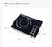 Single Hot Plate Infrared Cooker - LED Display, 11 Power Levels, Strong Anti-Pressure Glass Plate, Timer Function for Precise Cooking