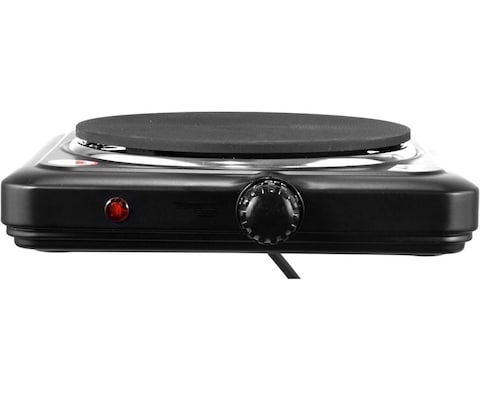 Dealio Single Electric Hot Plate with Adjustable Temperature Control – 1500W Burner Stove, Overheat Protection, Auto Thermostat, Non-Slip Rubber Feet