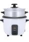 2.8L Rice Cooker with Steamer &ndash; Durable Metal Housing, Tempered Glass Lid, Non-Stick Interior, Auto Shut-Off, Keep Warm &amp; Cool Touch Body